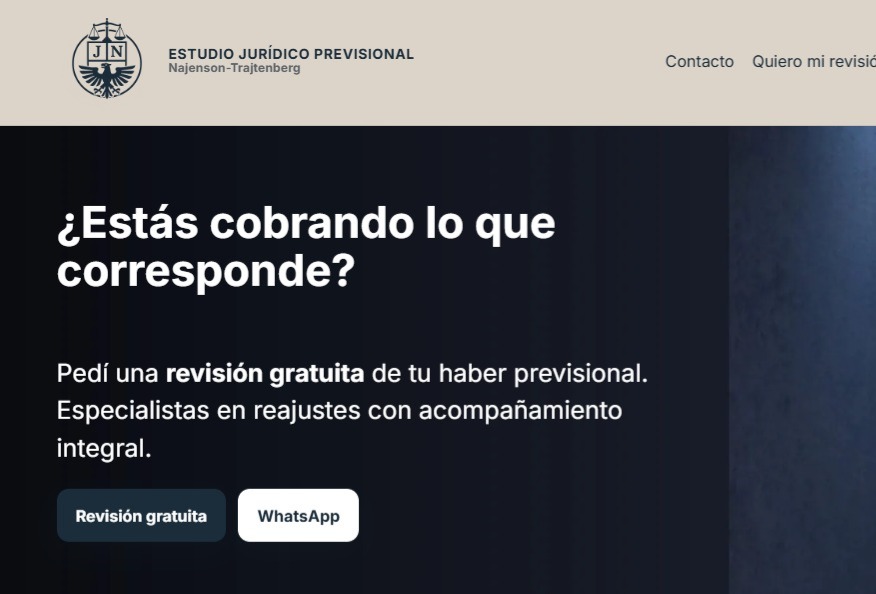 Sitio web Estudio jurídico Najenson-Trajtenberg